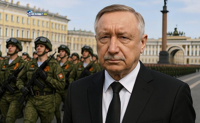 Парад в городе на Неве